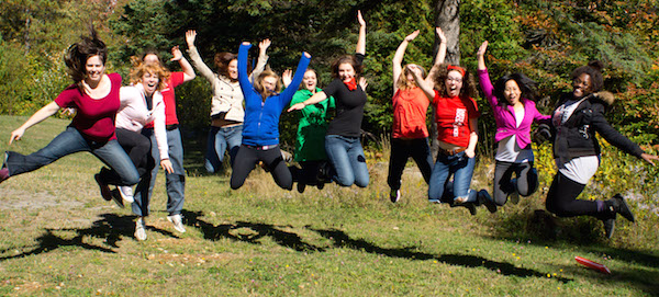 jumping girls