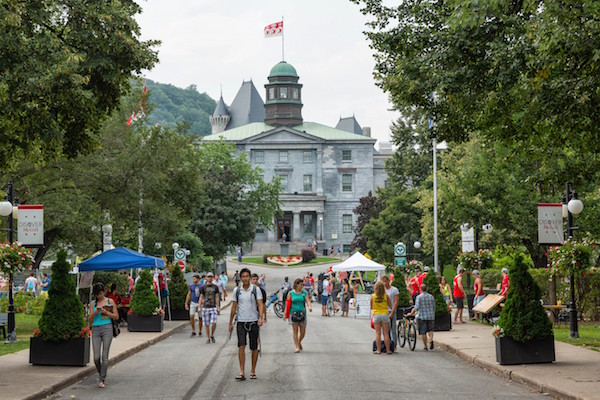 walking onto campus quebec by G TIng
